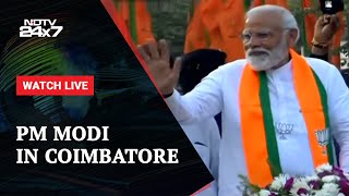 PM Modis Roadshow In Coimbatore And Other Stories  NDTV 24x7 Live TV [upl. by Belvia150]