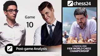 Svidlers CaruanaCarlsen Game 10 Analysis  2018 FIDE World Chess Championship [upl. by Jeanna]