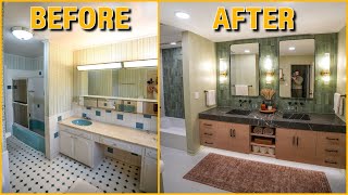 DIY Bathroom Remodel  Start to Finish Renovation and Design [upl. by Benkley]