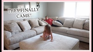 OUR NEW STYLE COUCHES ARE IN  VLOG  RAWCLIFFE SECTIONAL  ASHLEYS FURNITURE [upl. by Catarina]