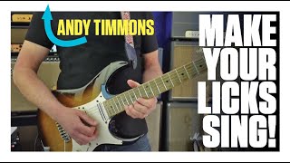 Andy Timmons Using string bending and chromaticism to connect melodic phrases [upl. by Rubinstein]