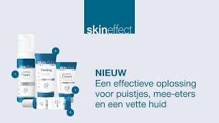 NIEUW De effectieve oplossing voor puistjes meeeters en vette huid  Skineffect onzuivere huid [upl. by Esital]