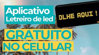 Como fazer letreiro de LED no celular [upl. by Bradlee]