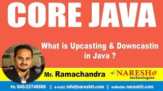 Core Java Tutorial  What is Upcasting amp Downcasting in Java   MrRamchander [upl. by Incrocci]