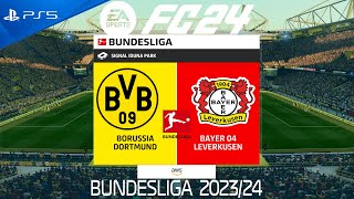 FC 24 Borussia Dortmund vs Leverkusen  Bundesliga 2024  PS5 Full Match [upl. by Nogas]