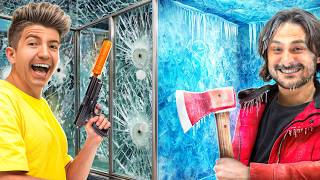 100 Layers of BULLETPROOF GLASS vs ICE [upl. by Valerle]