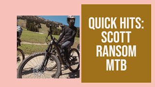 Quick Hits Scott Ransom Mountain Bike First Look [upl. by Cottrell353]