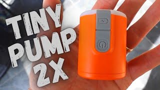 Tiny Pump 2X  NEW and IMPROVED miniature pump for Sleeping Pads  Flextail Gear Tiny Pump2X [upl. by Acysej]