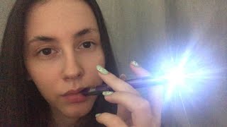 ASMR Nibbling on spoolies pens and more👄 mouth sounds with personal attention [upl. by Misab]