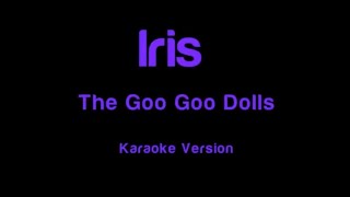 Iris The Goo Goo Dolls  Karaoke Version [upl. by Okeim]