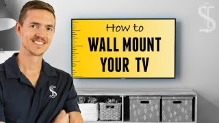 How to Mount a TV On The Wall StepbyStep [upl. by Tedie402]