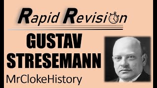 GCSE History Rapid Revision Gustav Stresemann [upl. by Dave]