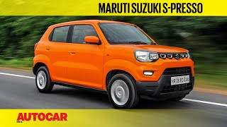 Maruti Suzuki SPresso  First Drive Review  Autocar India [upl. by Eednarb90]