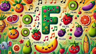 Aprende La Letra F Con Frutas y Verduras Canción Infantil [upl. by Laurens]