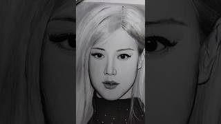 Blackpink 💖🖤 Rosé ⚡ drawing blackpink art shorts [upl. by Ragan]