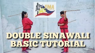 DOUBLE SINAWALI  ARNIS BASIC TUTORIAL [upl. by Solhcin]