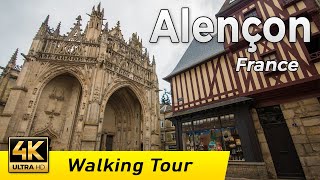 Alençon France  The little pleasure of the city  Walking Tour 4k  Normandie [upl. by Htebyram]