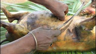 Traditional Tribe Cooking Watch How They Clean And Cook Pig Meat  Suyar Meat Recipe [upl. by Trebmal]