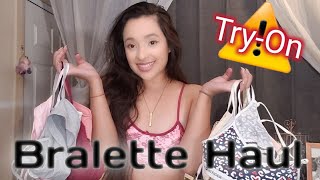 Budget Friendly Bralette Haul  Where I found them  Try On Edition ittytittybittycomittee [upl. by Nivk]