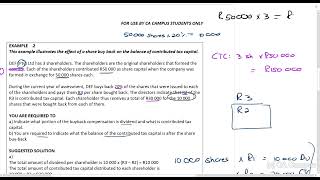 Dividends Tax  Example 1 11min [upl. by Aihsyla]