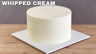 Whipped Cream Cake｜Fresh Cream Cake ｜How to Cover a Cake with Whipped Cream [upl. by Oinota]