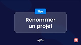 Comment renommer un projet MyReport Server [upl. by Hirsh]