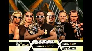 WWE 2K24 WRESTLEMANIA 17 TLC MATCH DUDLEY BOYZ VS THE HARDYS VS EDGE amp CHRISTIAN [upl. by Airamasor]