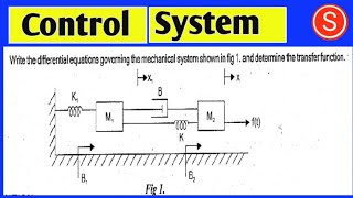 Modelling of mechanical system in control system problems [upl. by Yentrac]