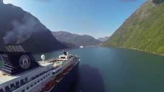 Croisière Fjords de Norvège  Hellesylt  Geiranger [upl. by Natye149]