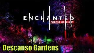 Enchanted Forest of Light 4K HDR  Descanso Gardens  La Cañada Flintridge  Los Angeles California [upl. by Melonie]