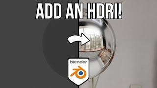 How to add HDRi in Blender 41 Quick realistic Lighting [upl. by Noman]