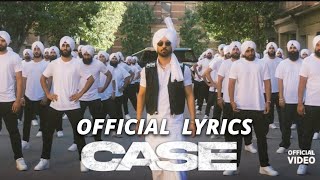 Diljit Dosanjh CASE Official Lyrical Video GHOST vivekbarwal [upl. by Eirised603]