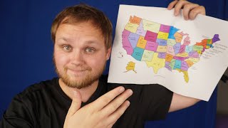 ASMR  Whispering USA 🇺🇸 States and Capitals to Help YOU Sleep [upl. by Damal]