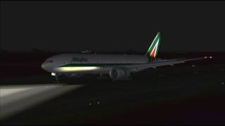 AZ680 777200ER ALITALIA ROME  BUENOS AIRES [upl. by Jabe]