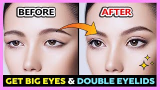 ✨ ENLARGE BIG EYES MASSAGE CREATE DOUBLE EYELIDS EYES BIGGER FIX DROOPY EYELIDS EYELIDS LIFT [upl. by Leziar980]