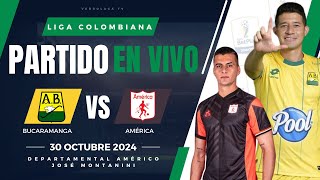 🔴 BUCARAMANGA VS AMERICA PARTIDO EN VIVO  SEMIFINAL COPA COLOMBIA 2024 [upl. by Nosirb819]