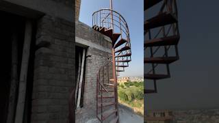 Round spiral staircase clienttestimonial interiordesign mughalsteel staircase home qualitystee [upl. by Assil299]