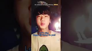 Jin celebrate Dumpling birthday When you stole JK banana milk Part 15 shorts bts jin [upl. by Henni]