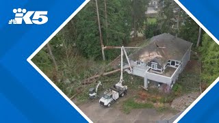 Lake Stevens surrounding areas assess damage from bomb cyclone [upl. by Savadove]