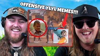 Reacting to OFFENSIVE MEMES YLYL 27549721583 [upl. by Amando]