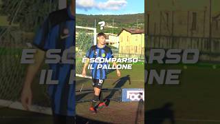 HO FATTO SCOMPARIRE UN PALLONE da CALCIO ⚽️ 🪄 calcio 1vs1 soccer italia footwork milan inter [upl. by Klinges]