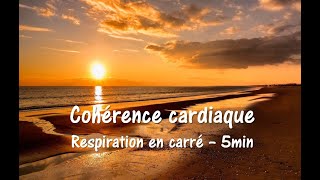 Cohérence cardiaque  Respiration en carré  5 min [upl. by Kenweigh]