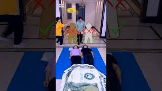 Double Blanket Challenge So Fun Quickly Ask Family And Friends To Play Funnyfamily Partygames [upl. by Rebmaed]