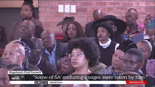 Peter Magubane Funeral  President Ramaphosa delivers the eulogy [upl. by Rimahs206]