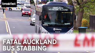 Onehunga community in shock after fatal bus stabbing  TVNZ Breakfast [upl. by Donegan]