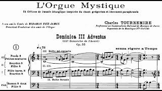 Charles Tournemire  LOrgue Mystique  Part 1 Score Video [upl. by Pollux]