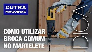 Dica Como Utilizar Broca Comum no Martelete com Encaixe SDSPLUS [upl. by Sutherland]