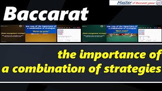 Baccarat the importance of a combination of strategies百家乐 바카라 バカラ bacará баккара́ บาคาร่า [upl. by Freida]