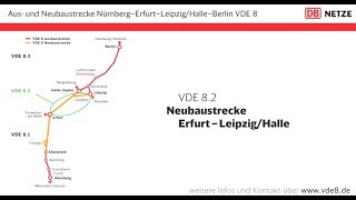 VDE 82 NEUBAUSTRECKE Der Film zum Projekt Neubaustrecke Erfurt  LeipzigHalle VDE 82 [upl. by Bej]