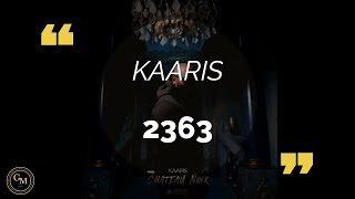 KAARIS  2363 paroleslyrics [upl. by Aikahc846]